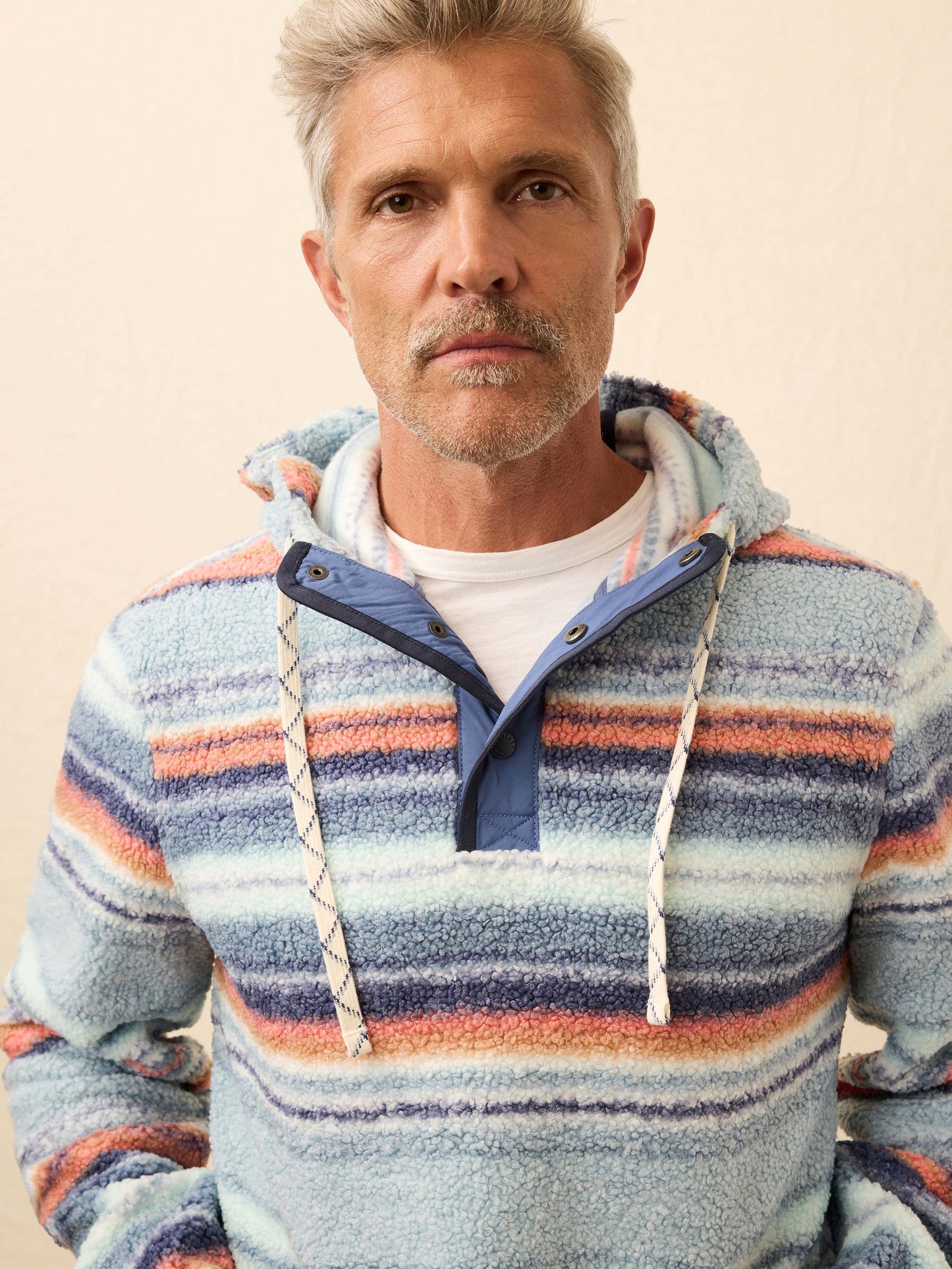 High Pile Fleece Hoodie - Island Sunrise