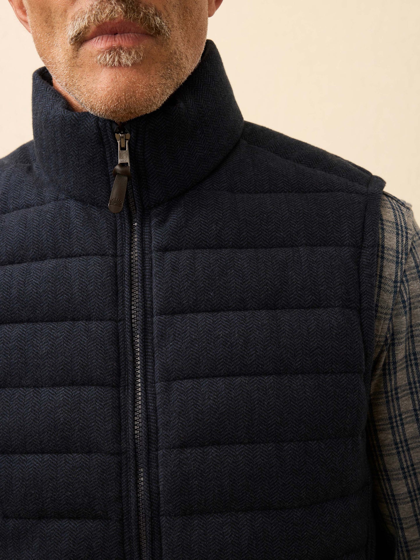 Teton Valley Vest - Navy Twilight Herringbone