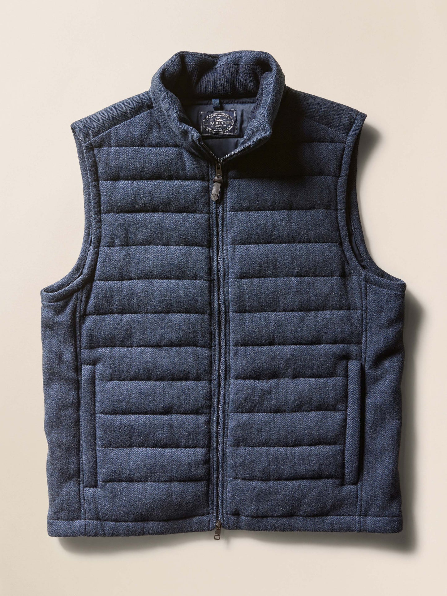 Teton Valley Vest - Navy Twilight Herringbone
