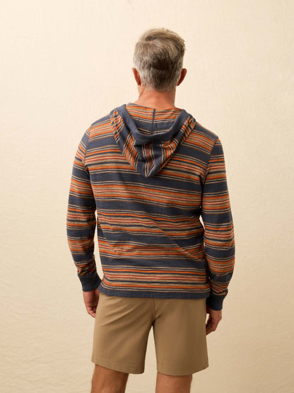 Sunwashed Organic Hoodie - Nighttime Fire Stripe