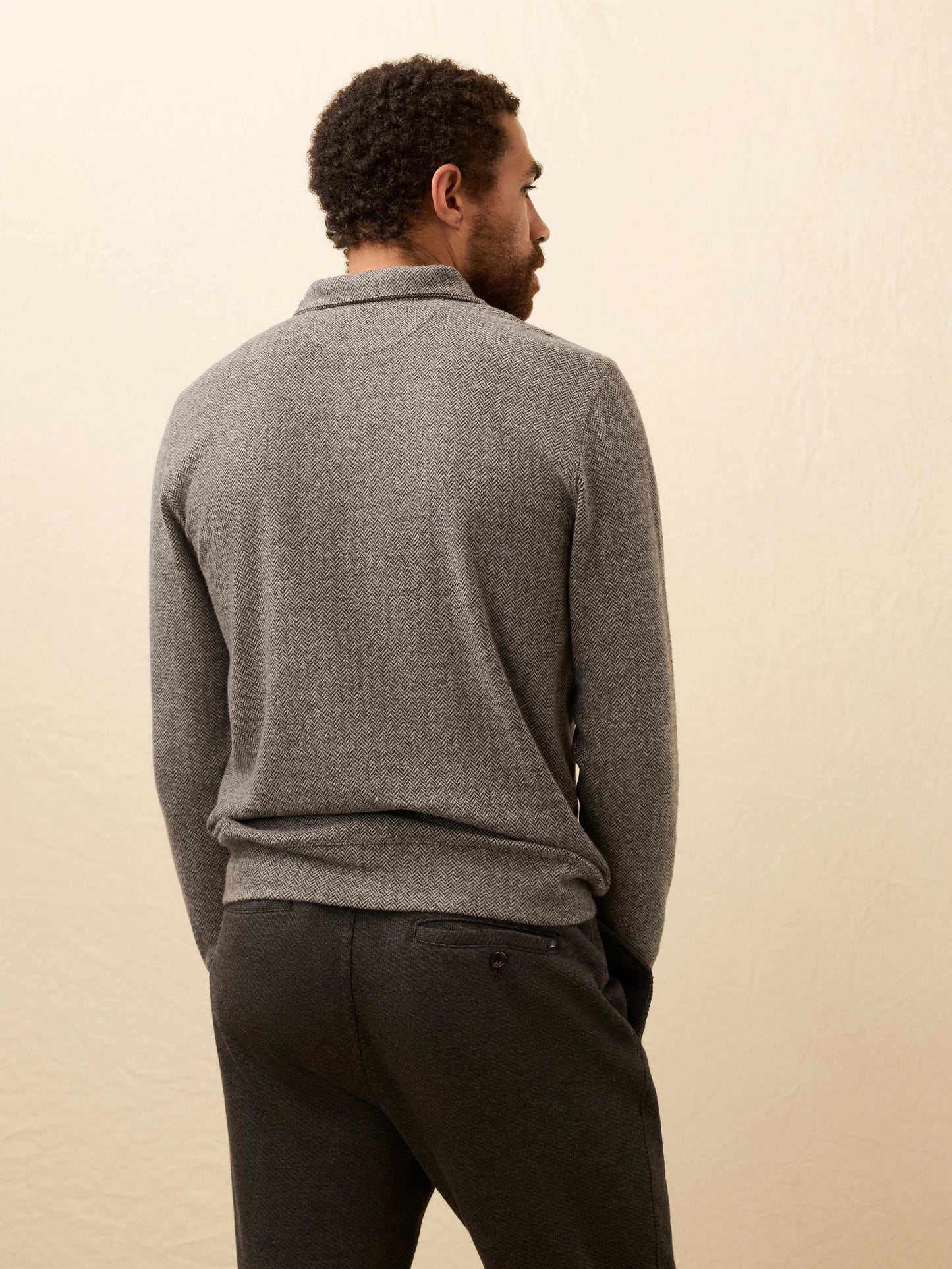Legend™ Sweater Quarter Zip - Alpine Grey Herringbone