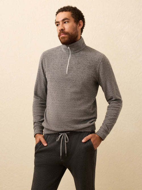 Legend™ Sweater Quarter Zip - Alpine Grey Herringbone