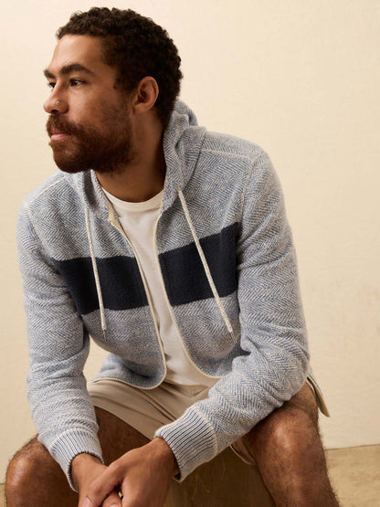 Whitewater Full Zip Hoodie - Whitewater Surf Stripe