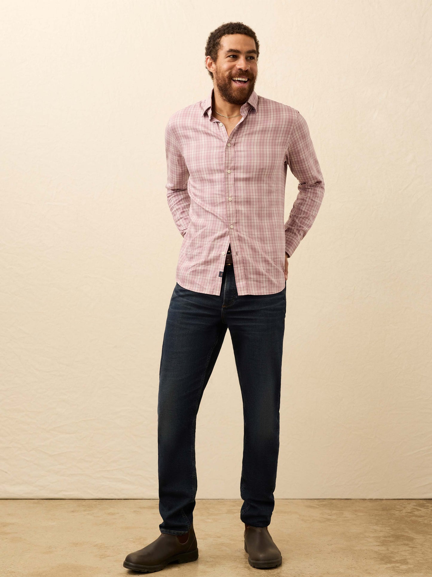 The Movement™ Shirt - Plum Cloud Plaid