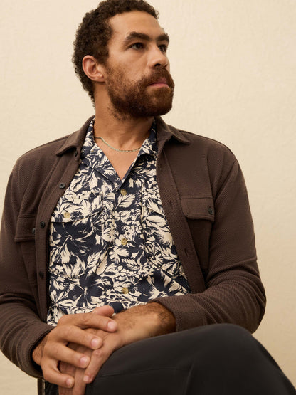 Short-Sleeve Bali Camp Shirt - Fjord Bloom