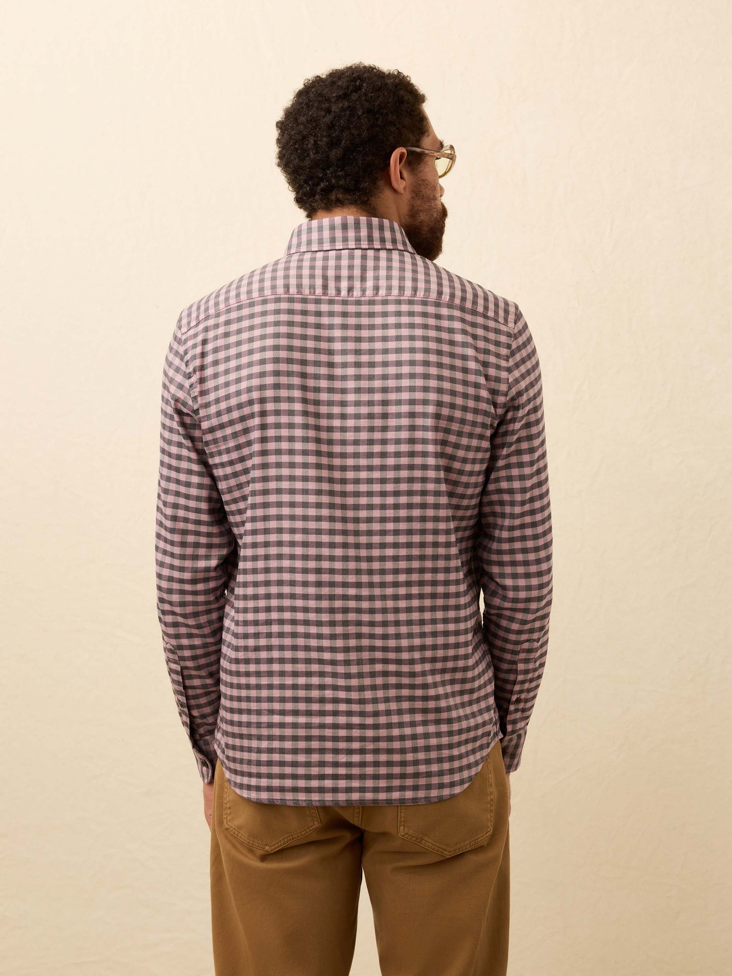 Soft Twill Movement™ Shirt - Charcoal Plum Gingham