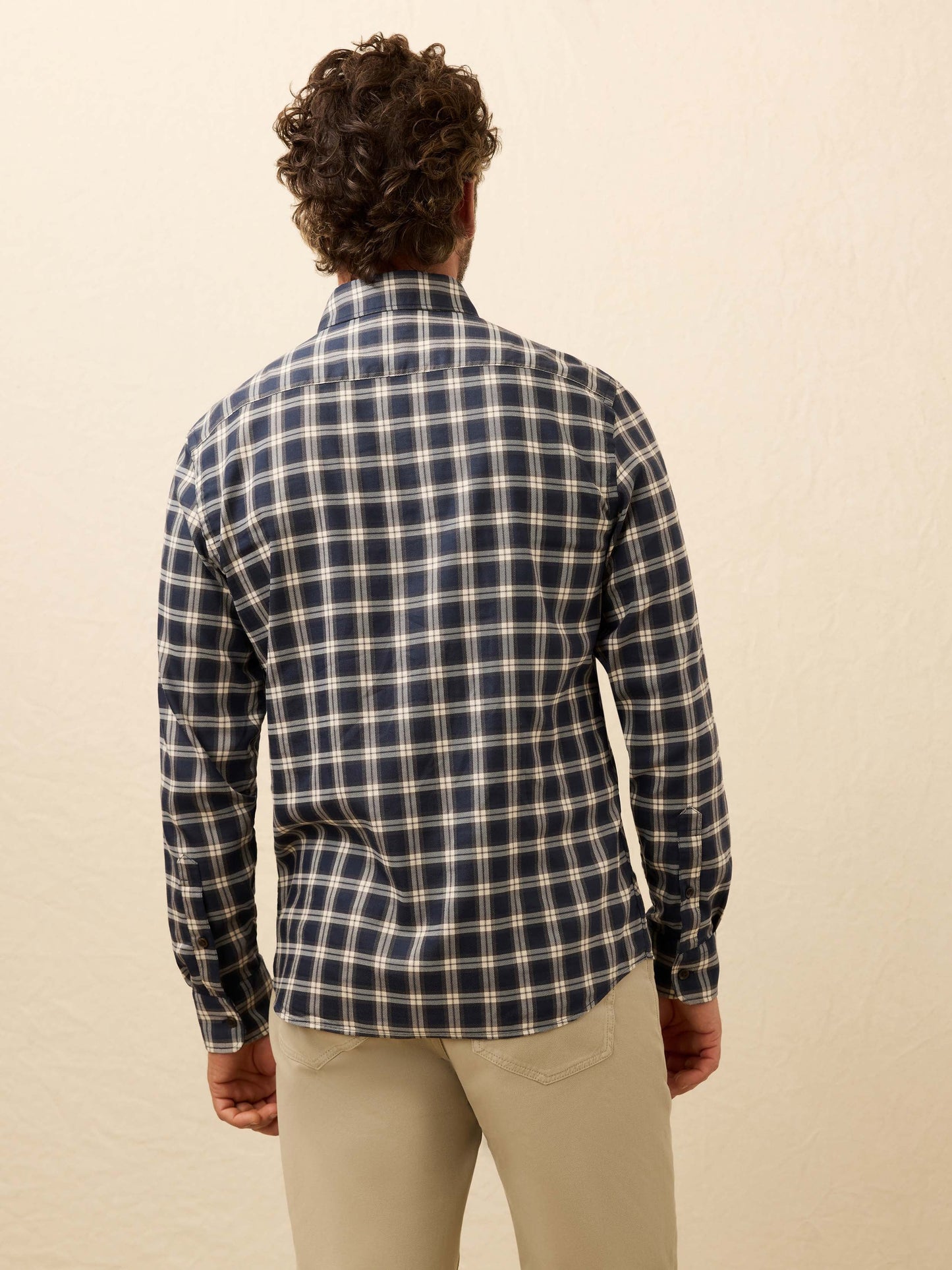 Soft Twill Movement™ Shirt - Navy Smoke Plaid