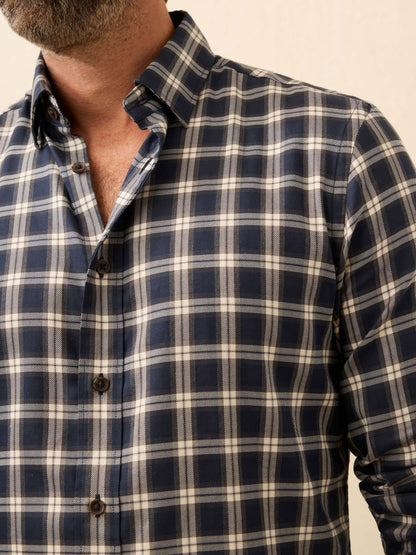 Soft Twill Movement™ Shirt - Navy Smoke Plaid