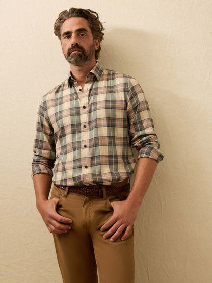 Soft Twill Movement™ Shirt - Olive Sands Plaid
