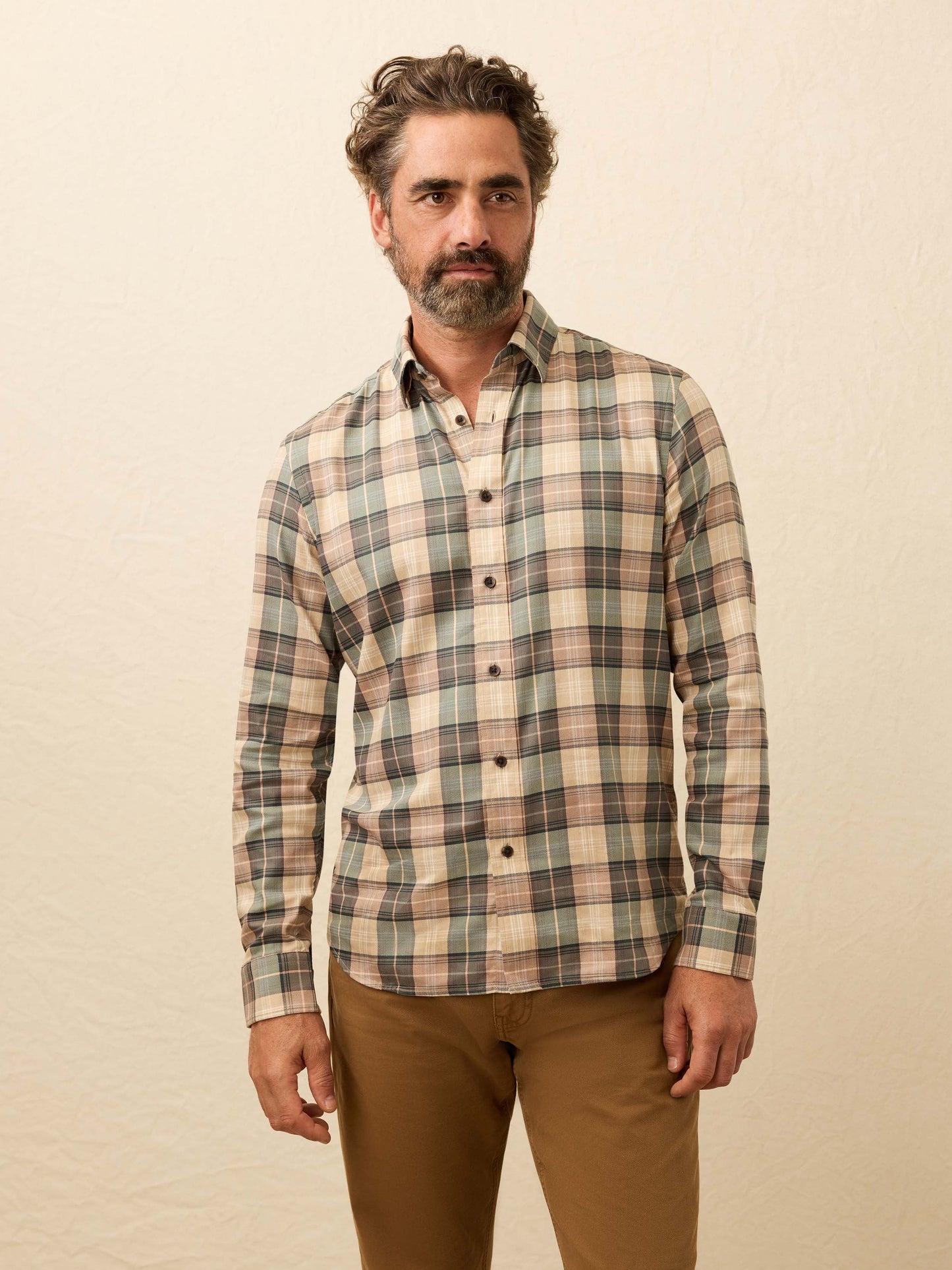 Soft Twill Movement™ Shirt - Olive Sands Plaid