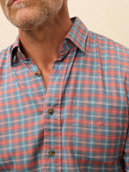 Movement™ Brushed Shirt - Blue Sierra Plaid