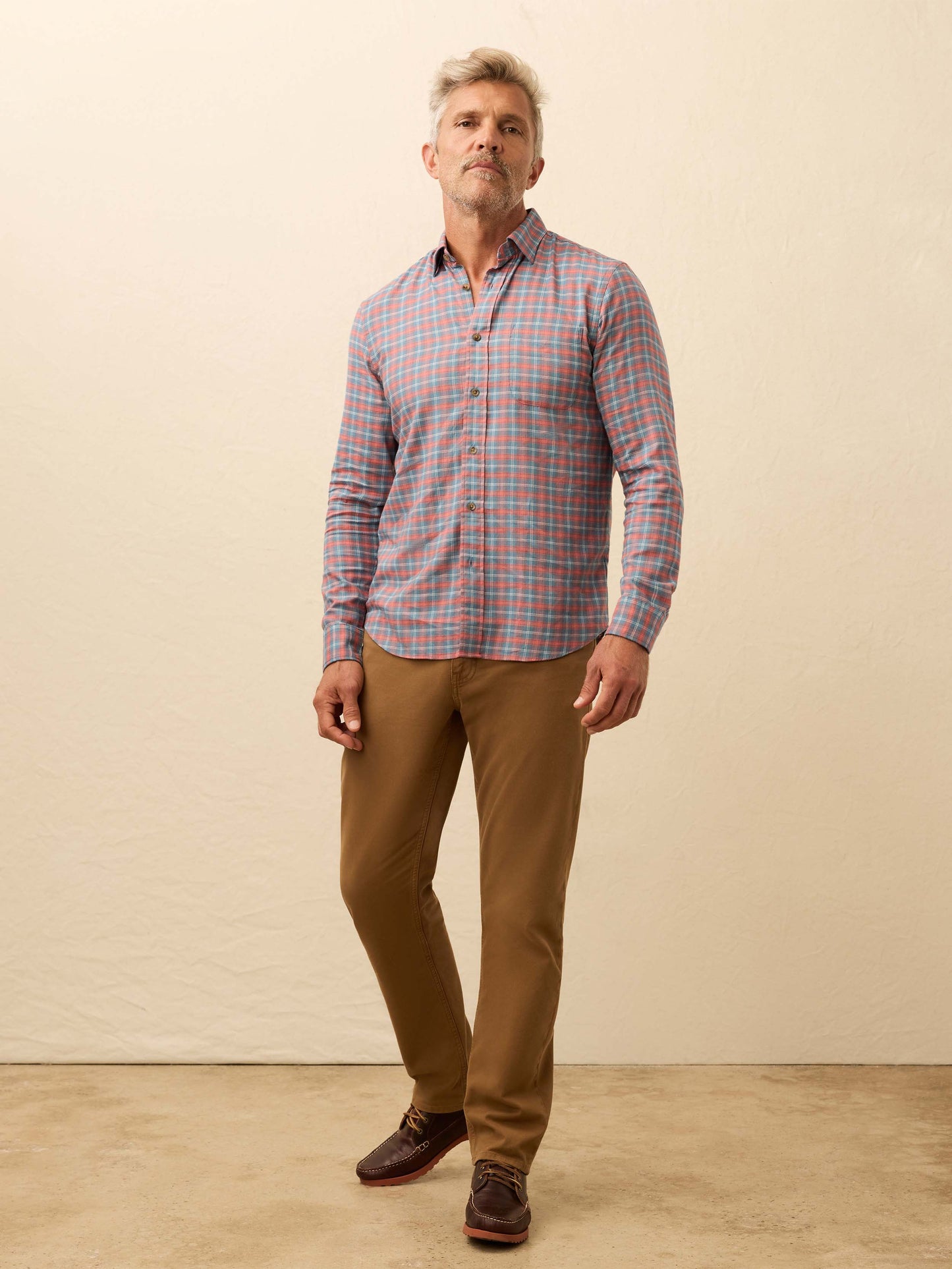 Movement™ Brushed Shirt - Blue Sierra Plaid