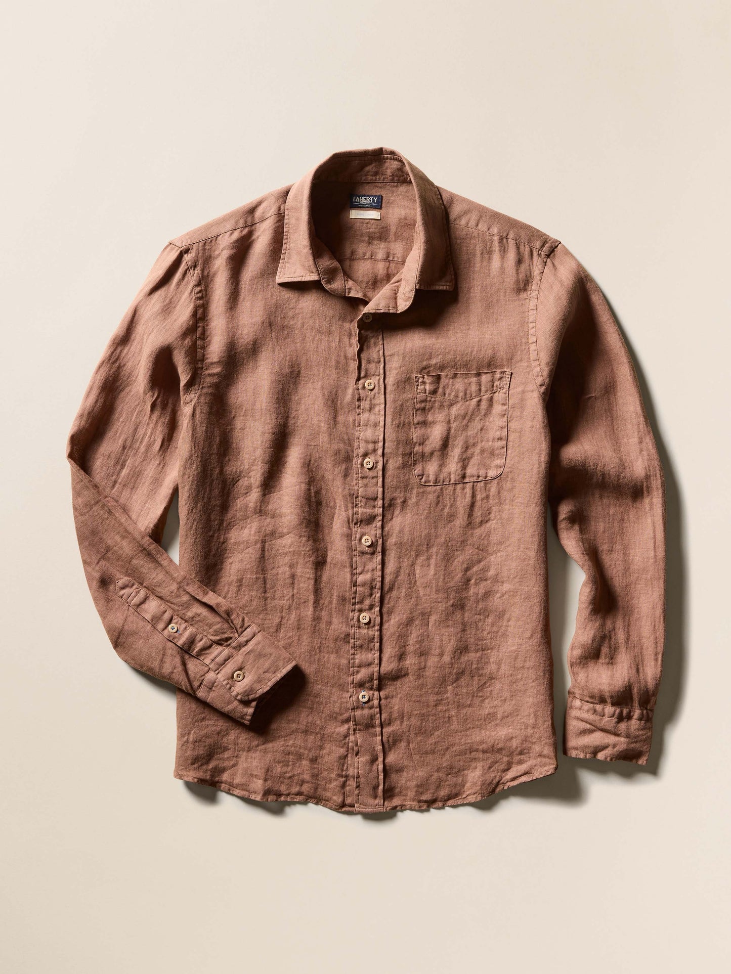 Laguna Linen Shirt - Chestnut Woods