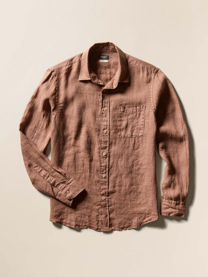 Laguna Linen Shirt - Chestnut Woods