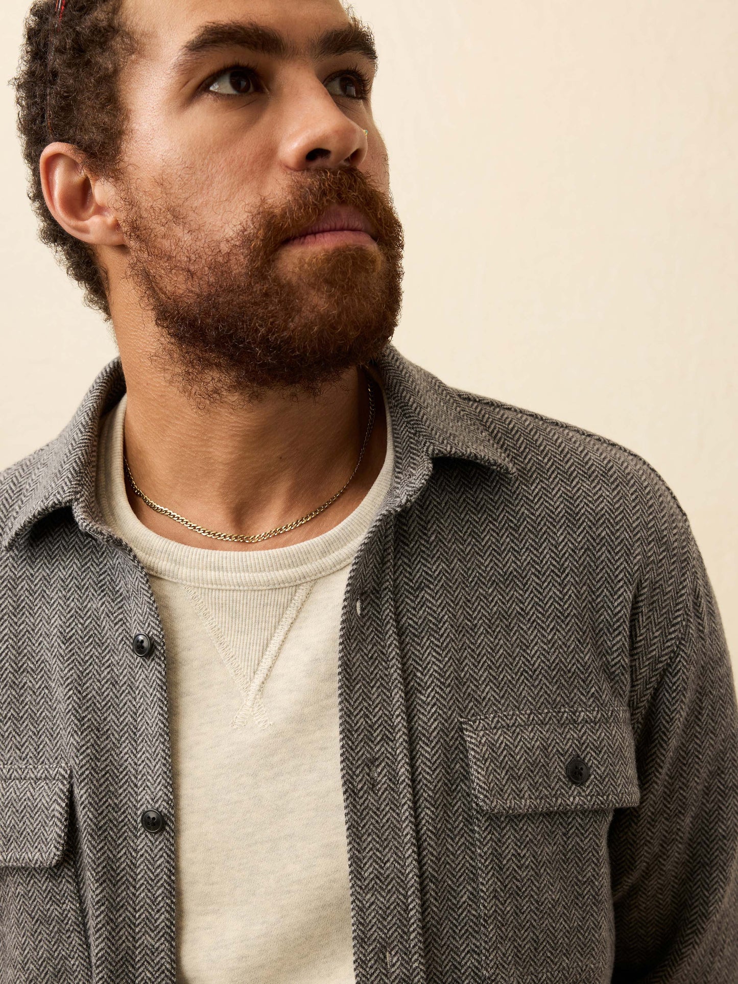 Legend™ Sweater Shirt - Alpine Grey Herringbone