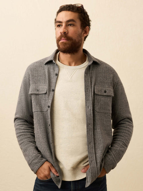 Legend™ Sweater Shirt - Alpine Grey Herringbone