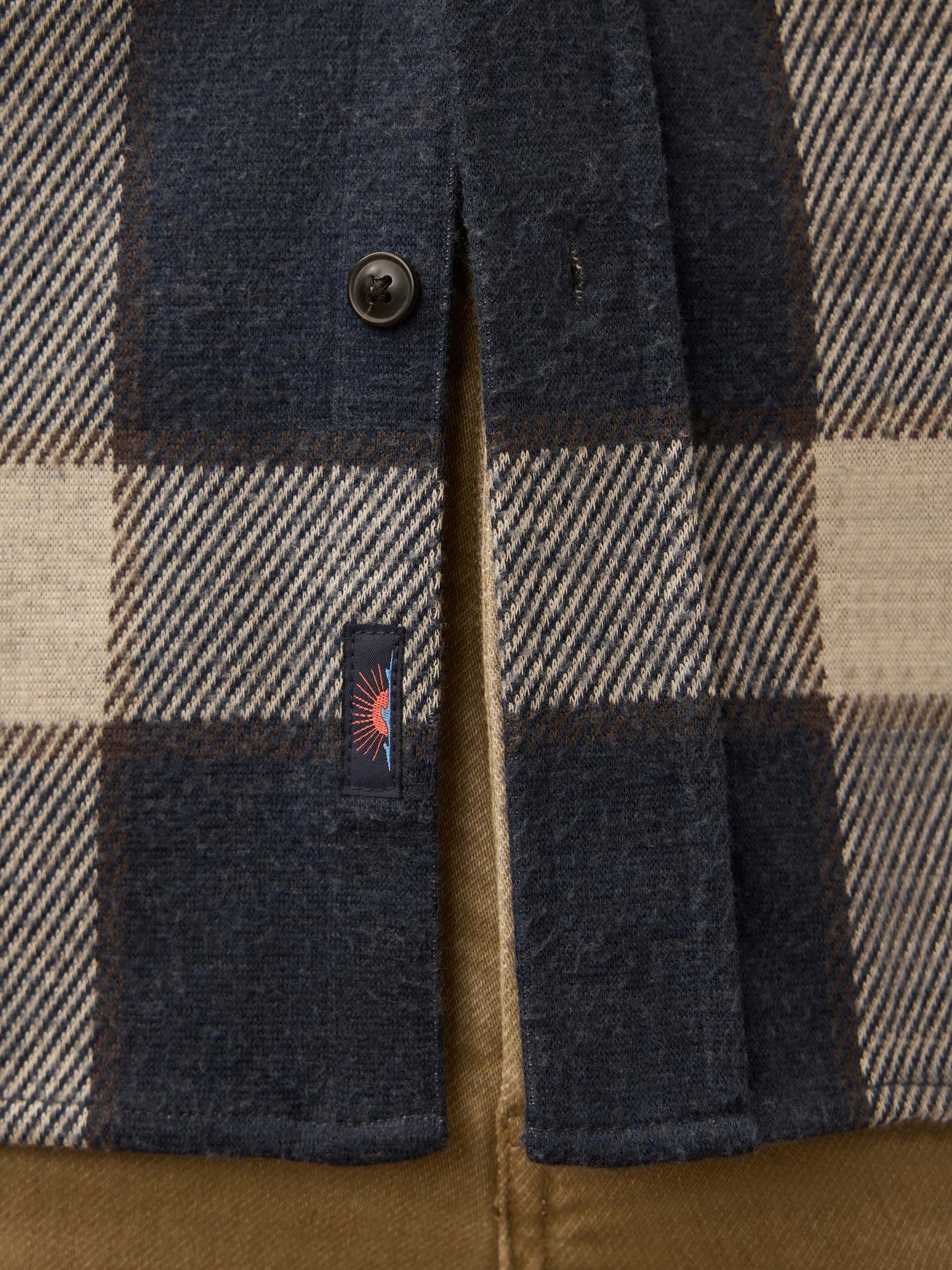Legend™ Sweater Shirt - Navy Cloud Plaid