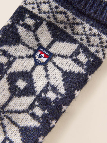 Hestra Isvik Mitt - Navy Off White