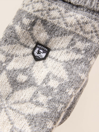 Hestra Isvik Mitt - Grey Off White