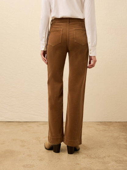 Stretch Terry Cord Patch Pocket Pant - Cord Brown