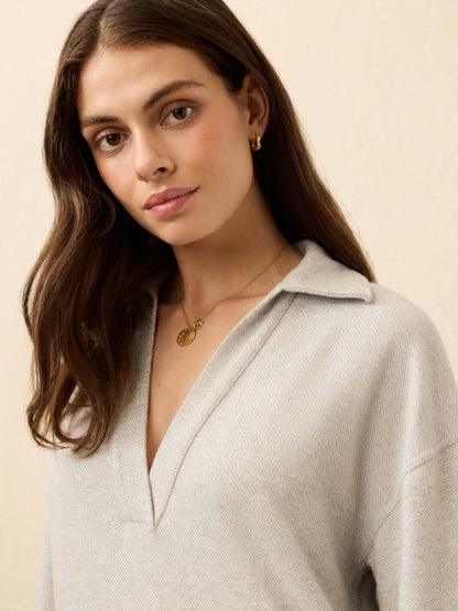 Legend Sweater Hudson Dress - Light Heather Grey