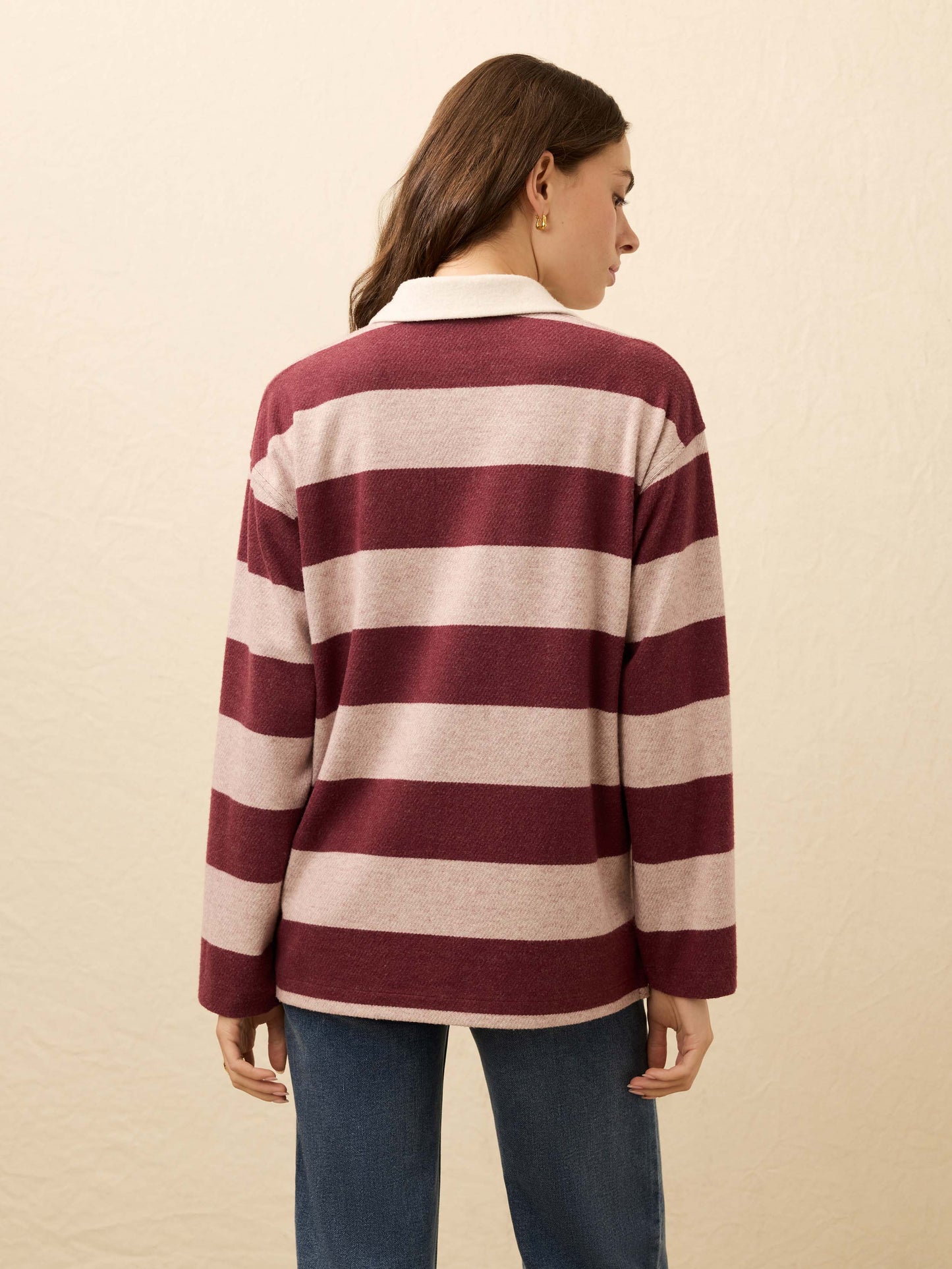 Legend™ Sweater Rugby Popover - Deep Red Rugby
