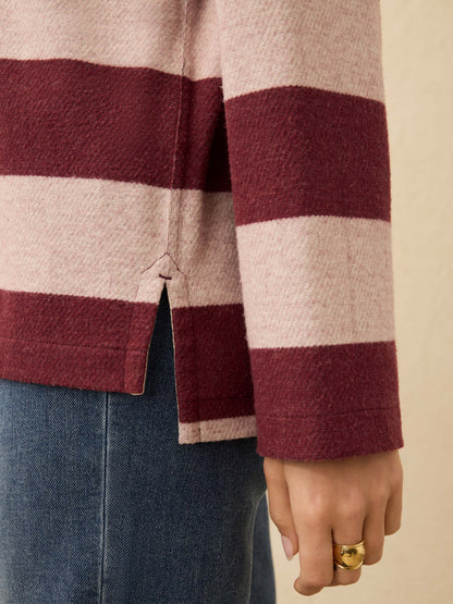 Legend™ Sweater Rugby Popover - Deep Red Rugby