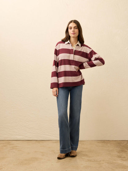 Legend™ Sweater Rugby Popover - Deep Red Rugby