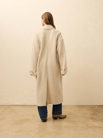 Atlantic Knit Coat - Oat Melange
