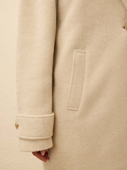 Atlantic Knit Coat - Oat Melange