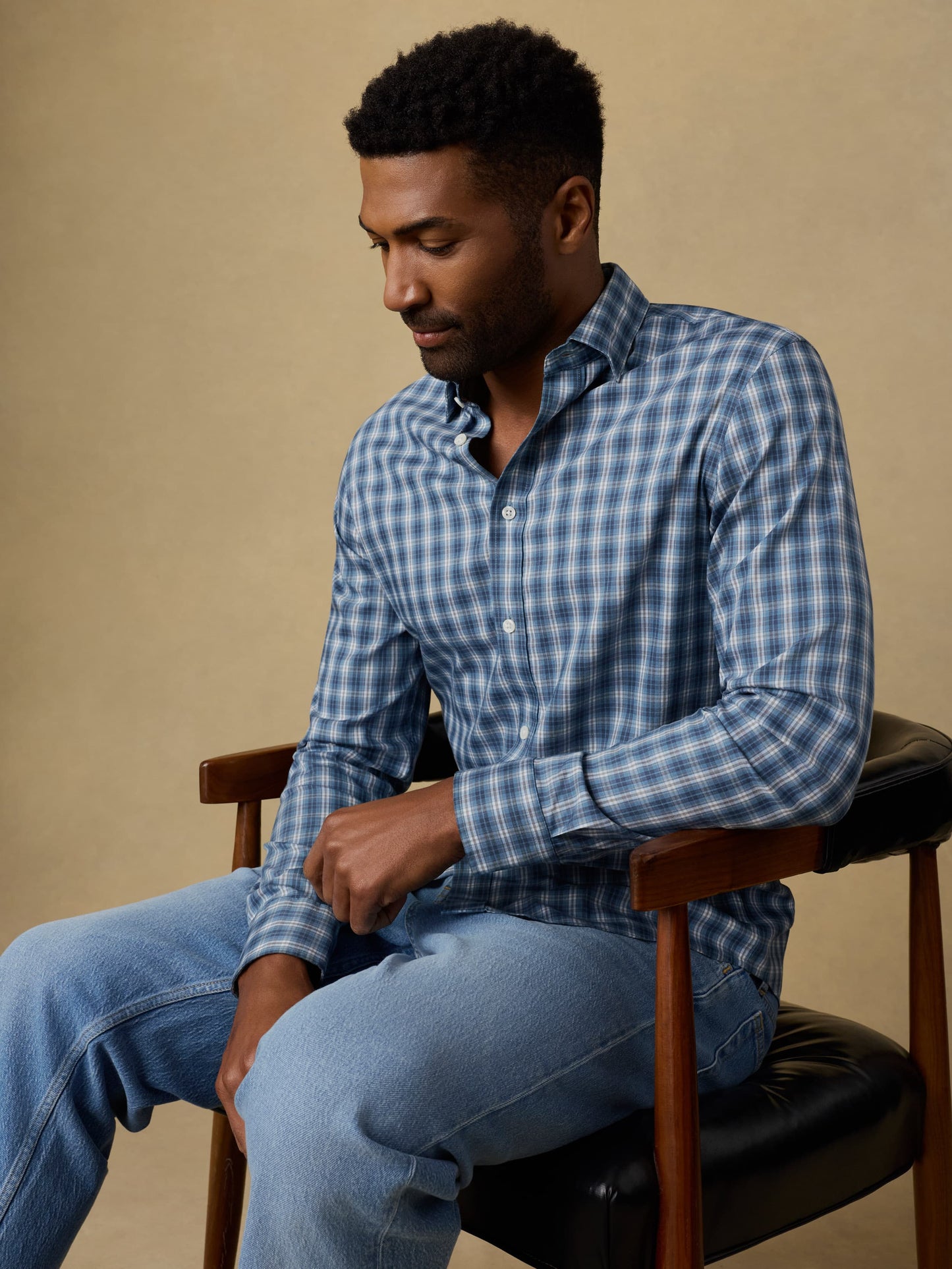 The Movement™ Shirt - Azure Night Plaid