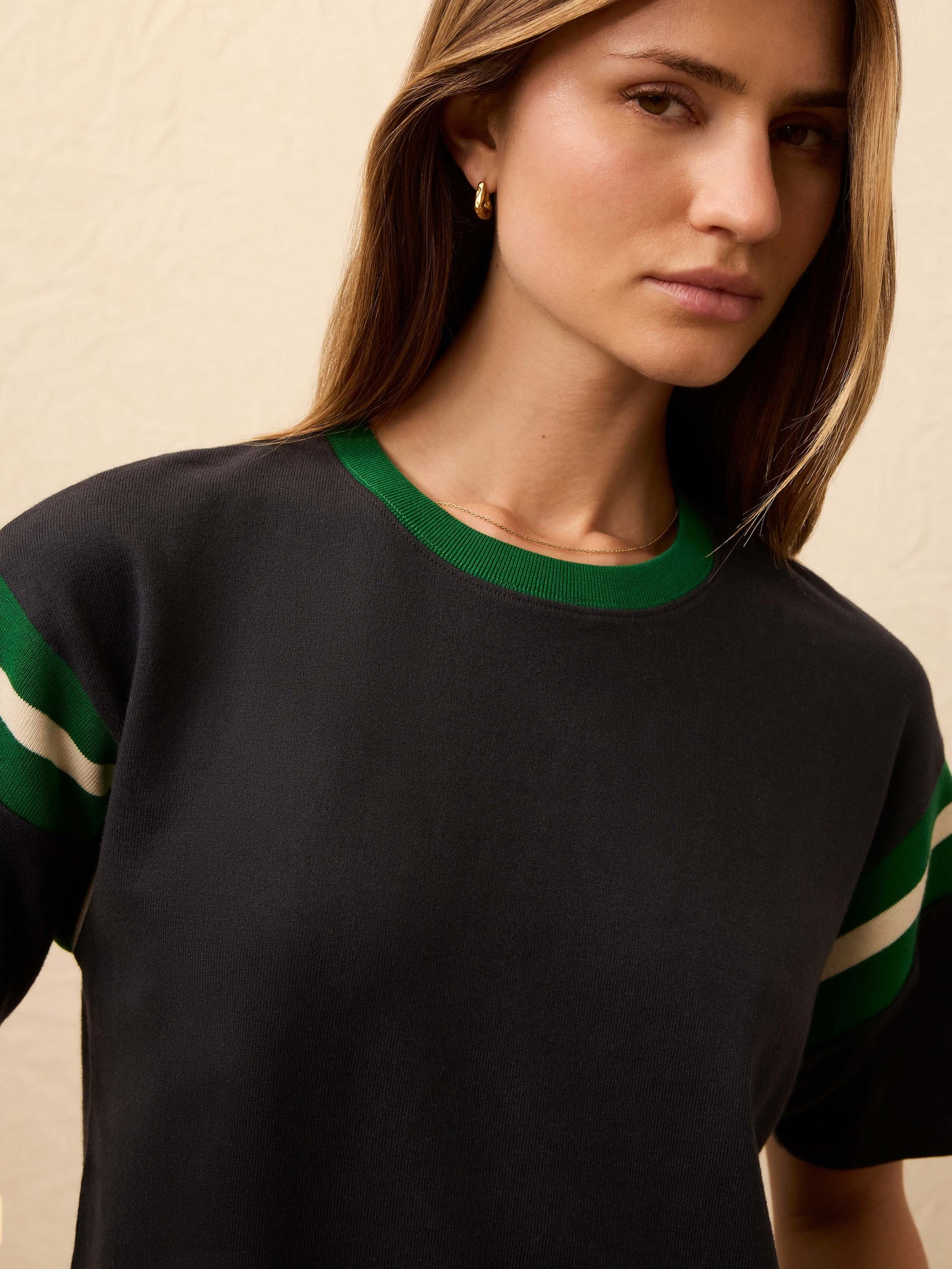 Sport Jersey Throwback Tee - Navy Varsity