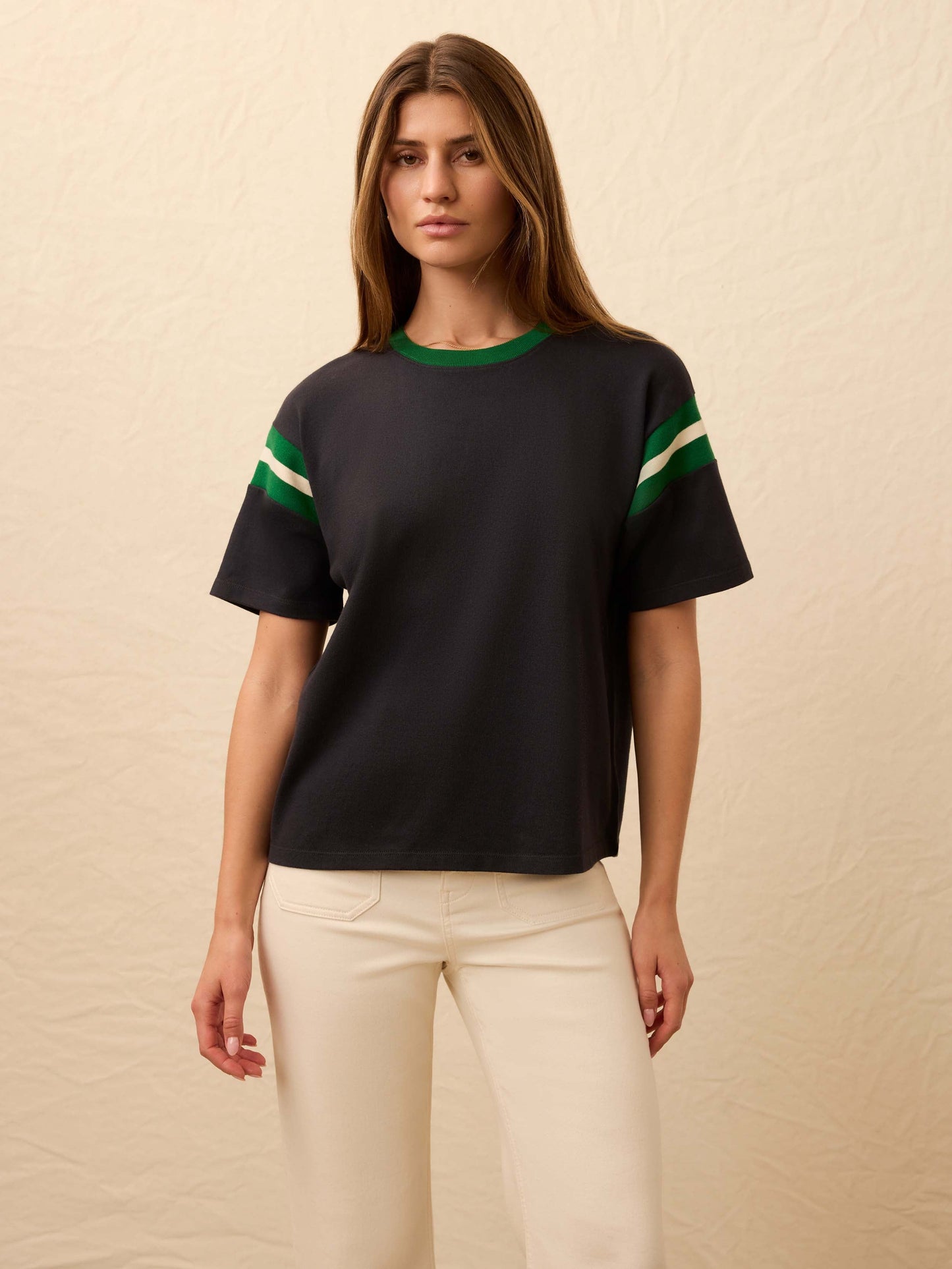 Sport Jersey Throwback Tee - Navy Varsity