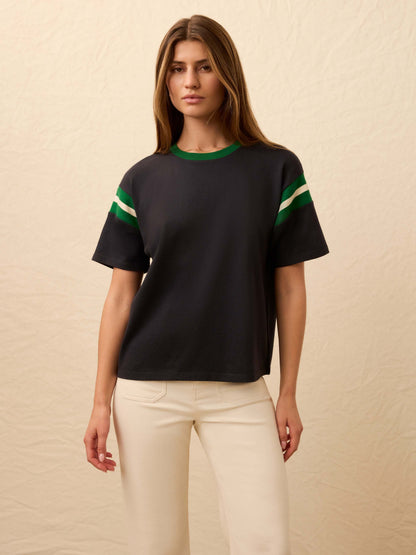 Sport Jersey Throwback Tee - Navy Varsity