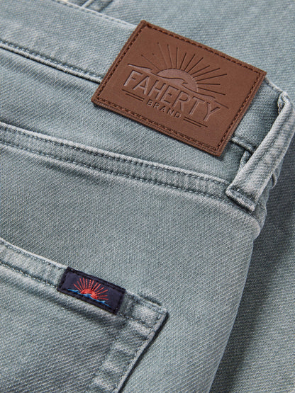 Stretch Terry 5-Pocket Pant - Ocean Glass