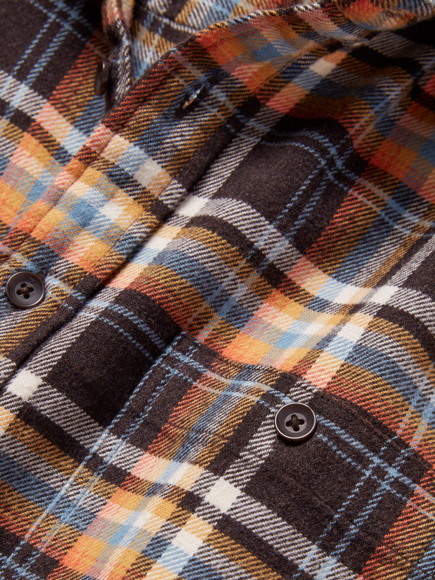 Super Brushed Flannel - Walnut Wood Plaid