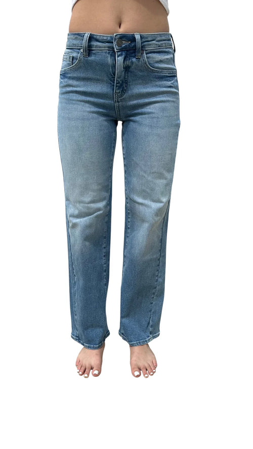 The Steph Mid-Rise Tummy Control Vintage Straight Leg Jeans