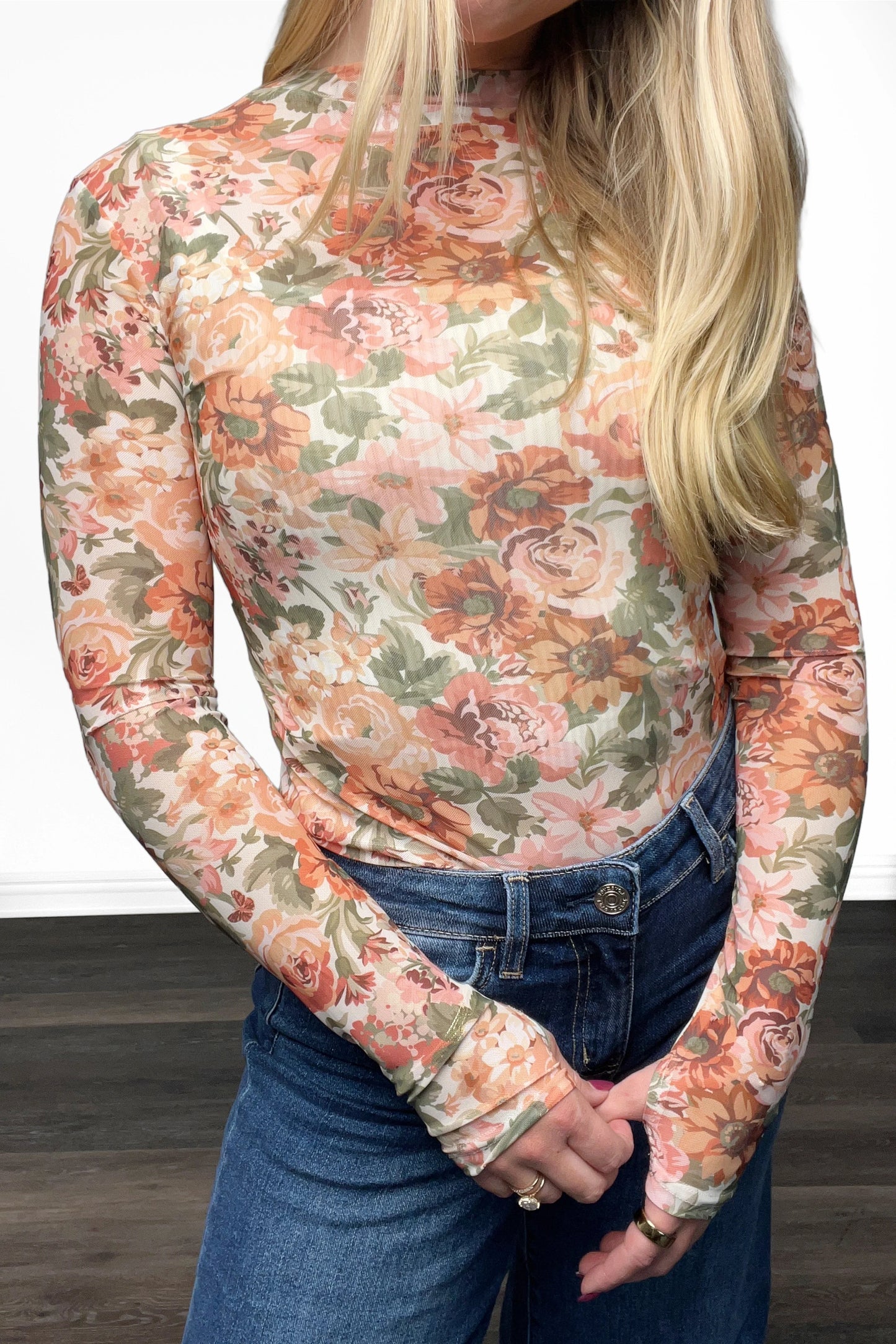ALB Custom Women's Lightweight Bold Print Mesh Top