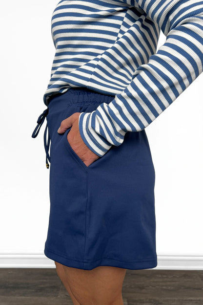 ALB Custom Women's Navy Drawstring Skort *Two Lengths*