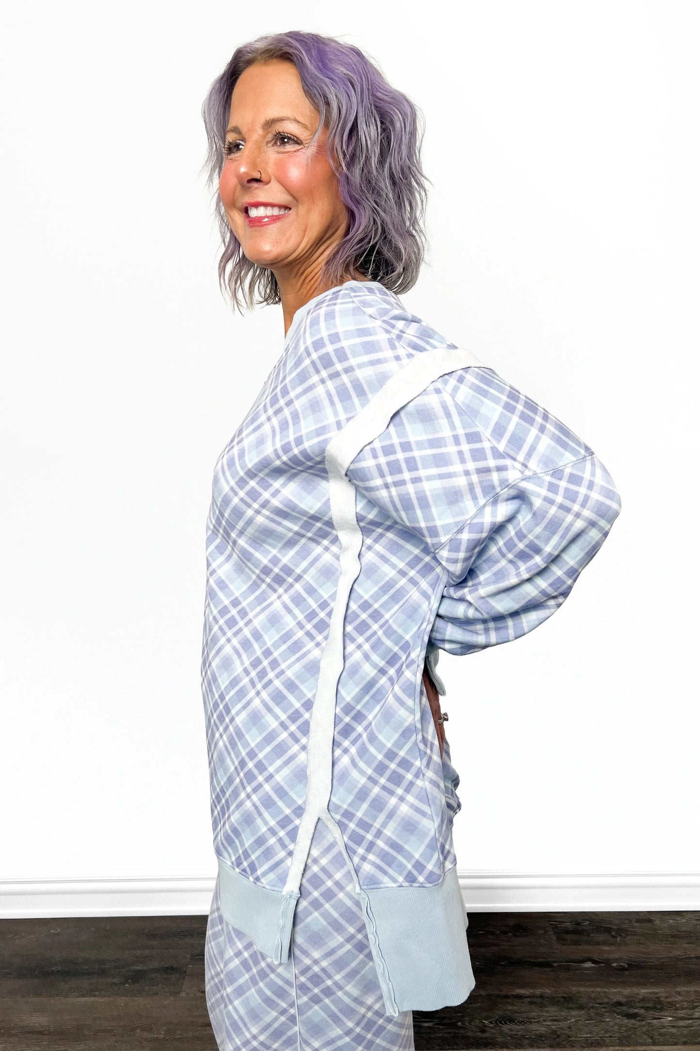 ALB Custom Women's Plaid Print Pullover