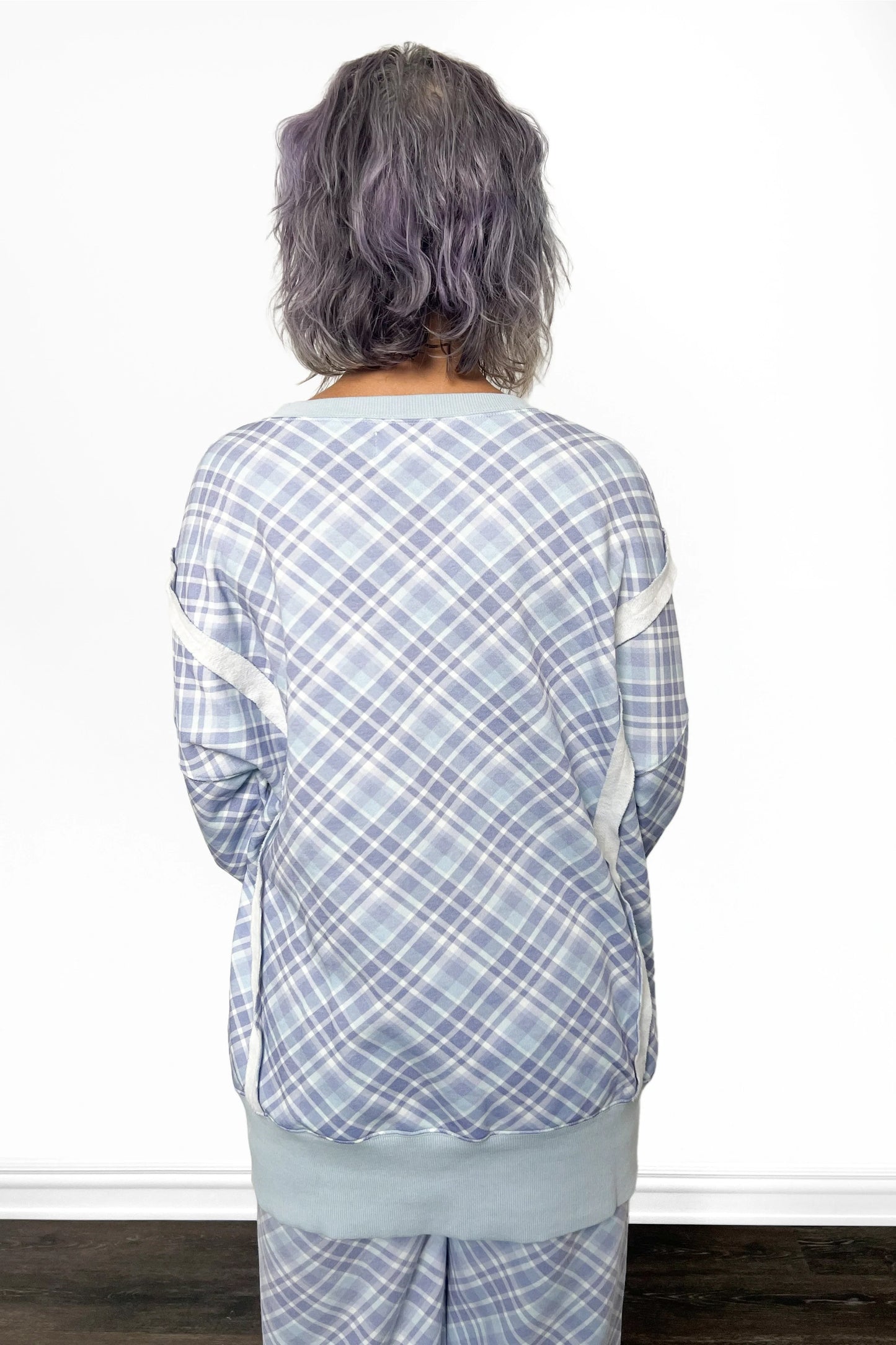 ALB Custom Women's Plaid Print Pullover