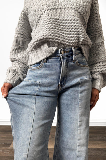 The Sandra High-Rise Tummy Control Wide Leg Denim