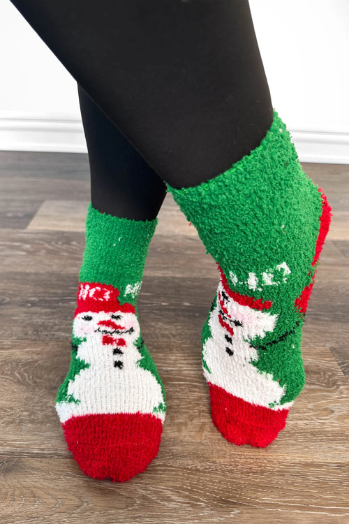 ALB Custom Women's Cozy Snowman Socks