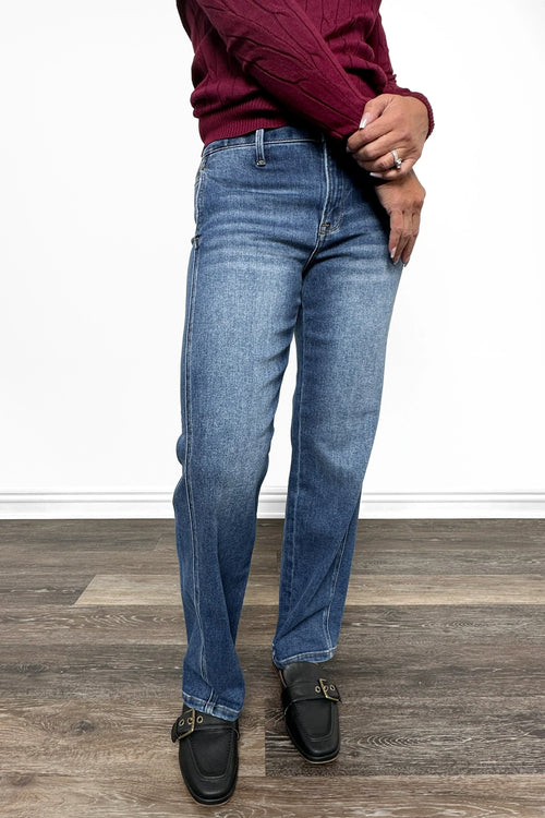 The Sasha High-Rise Ankle Straight Denim