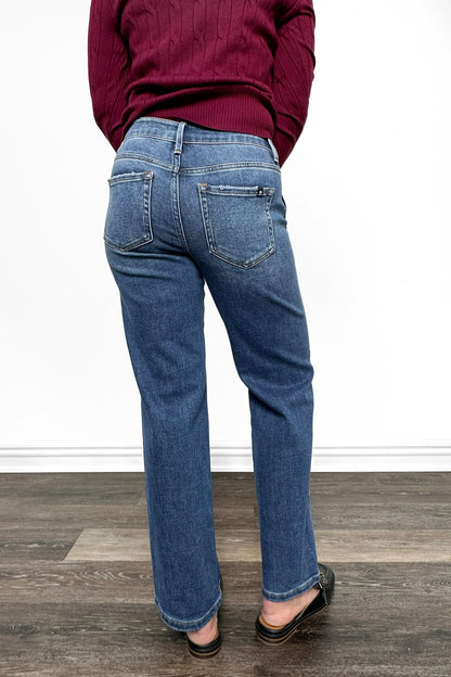 The Sasha High-Rise Ankle Straight Denim