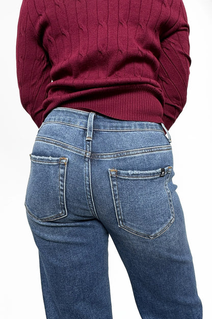 The Sasha High-Rise Ankle Straight Denim