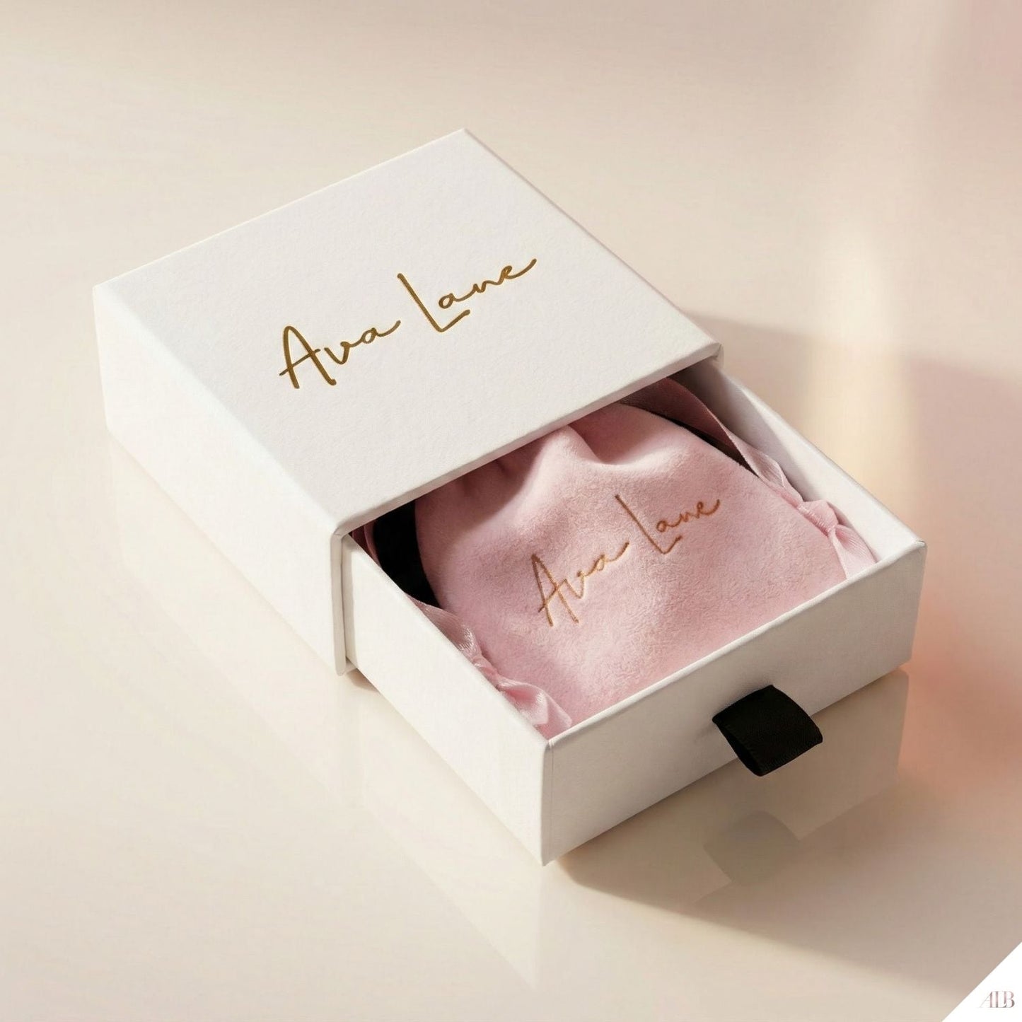 ALB Custom Gold Oval Hoop Earrings