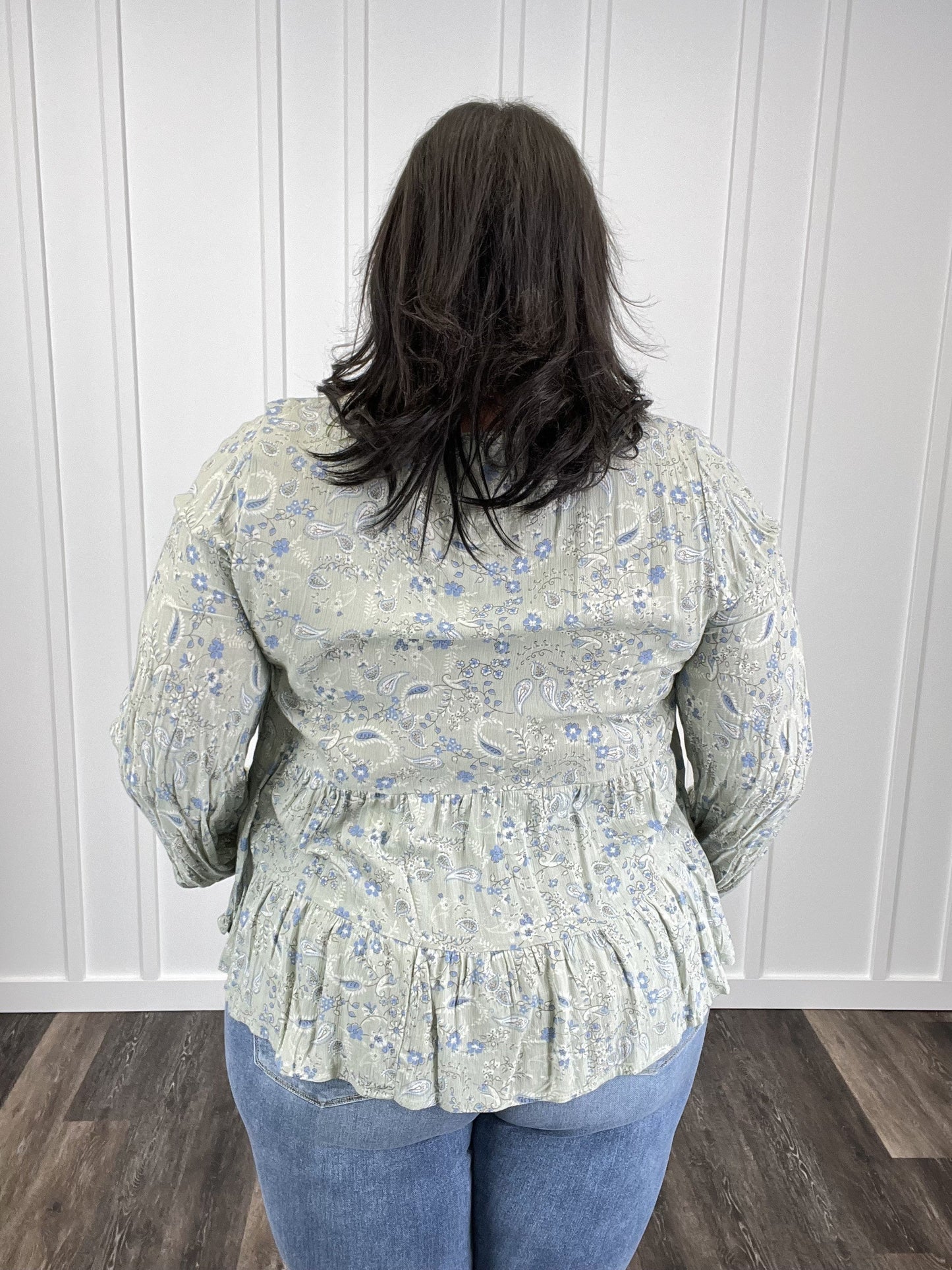 Music Is Life Women's Paisley Long Sleeve Top