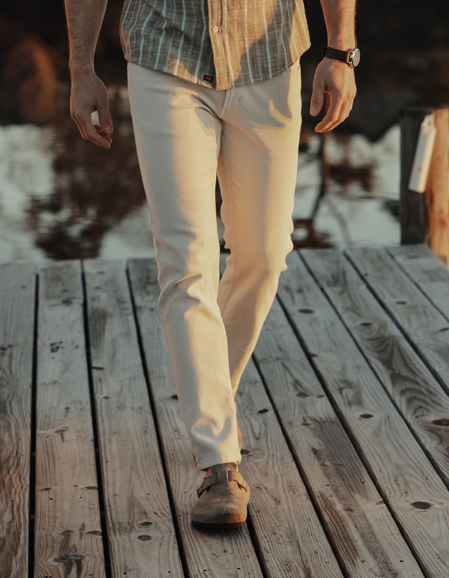 Comfort Terry Pant in Stone