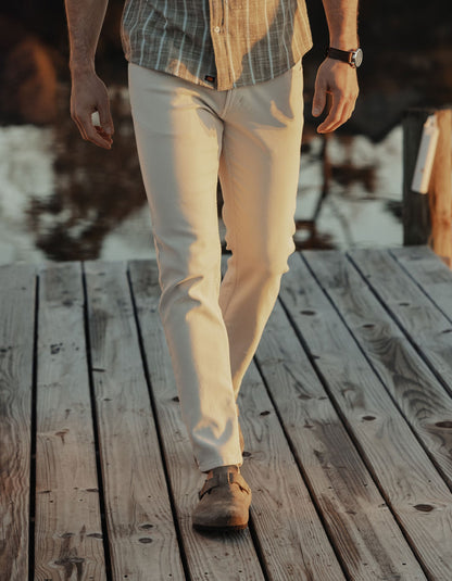 Comfort Terry Pant in Stone